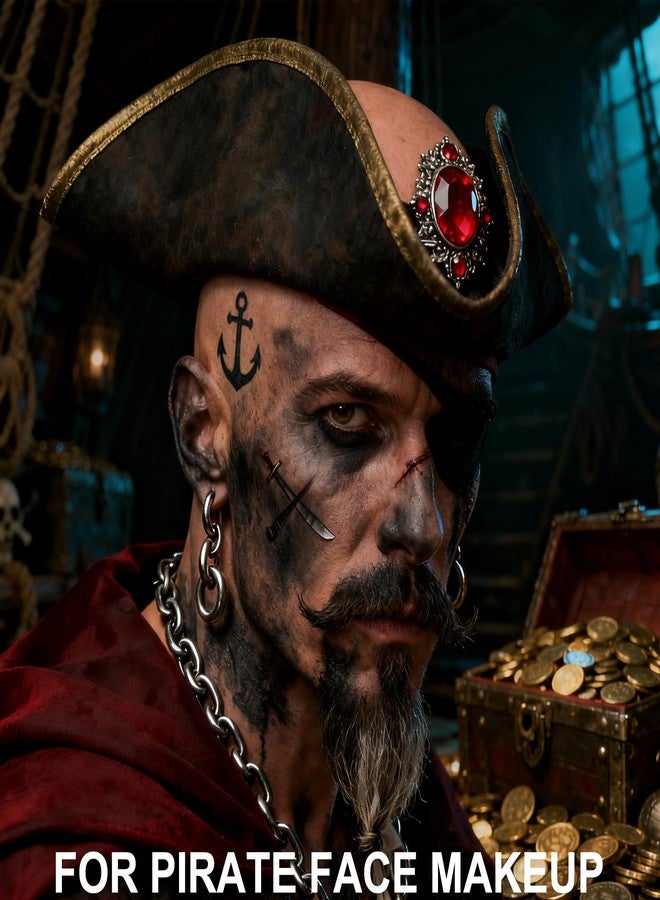 ميكولي بودرة تراب رمادية داكنة من ميكولي للمؤثرات الخاصة للهالوين، مكياج وجه تنكريّ رماديّ على شكل زومبي، بودرة تراب مزيفة فائقة النعومة للاستخدام على المسرح، وعروض الفيديو والأفلام (0.88 أونصة) - Image 5